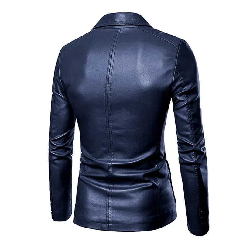 Men's Black Leather Jacket